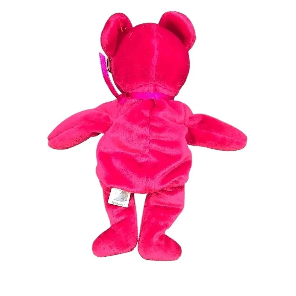 Ty Beanie Babies Bear Lot Blackie Groovy Magenta Heart 3pc Plush Set‎ Vintage
